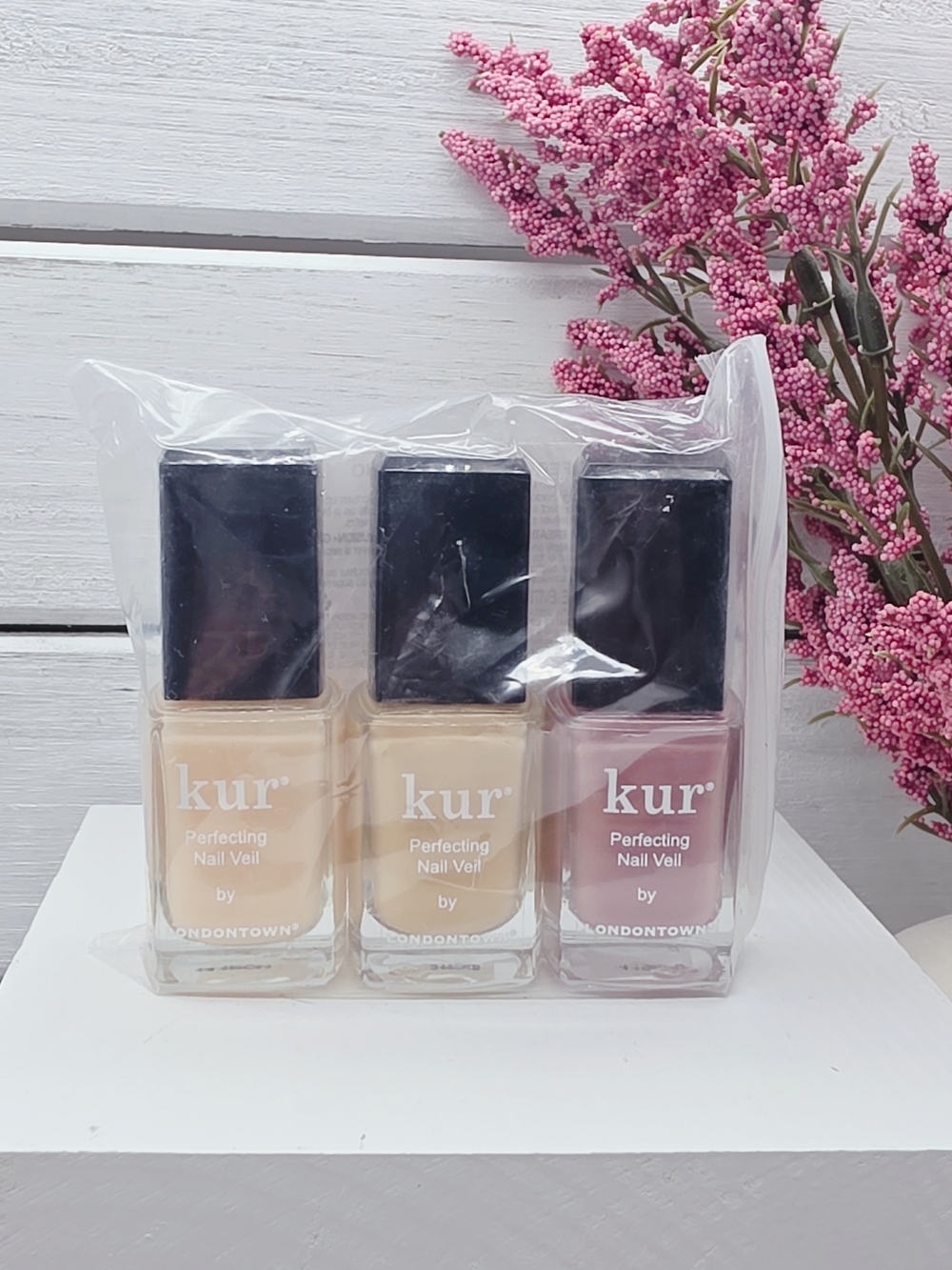 Londontown Kur Perfecting Nail Veil Trio - Pink & Nude Shades